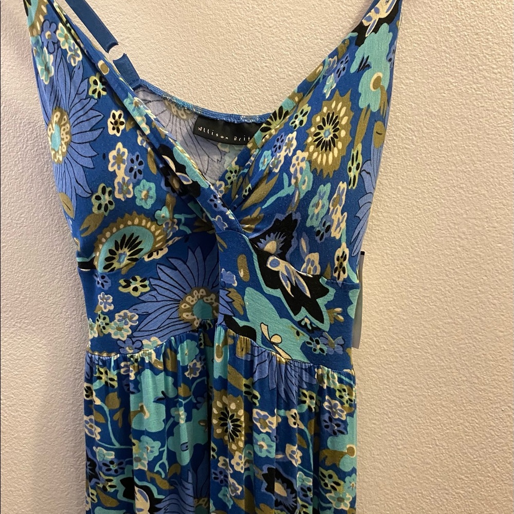 Allison Brittney Foam Cup Tie Back Maxi Dress